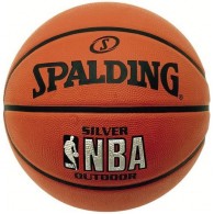 Мяч баскетбольный №5 SPALDING NBA SILVER с логотипом NBA 83014 Оранжевый